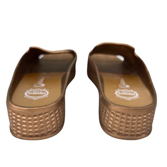 Jeffrey Campbell Gold Bronze Havana Last Fling Jelly Sandals 10 - Picture 4 of 10